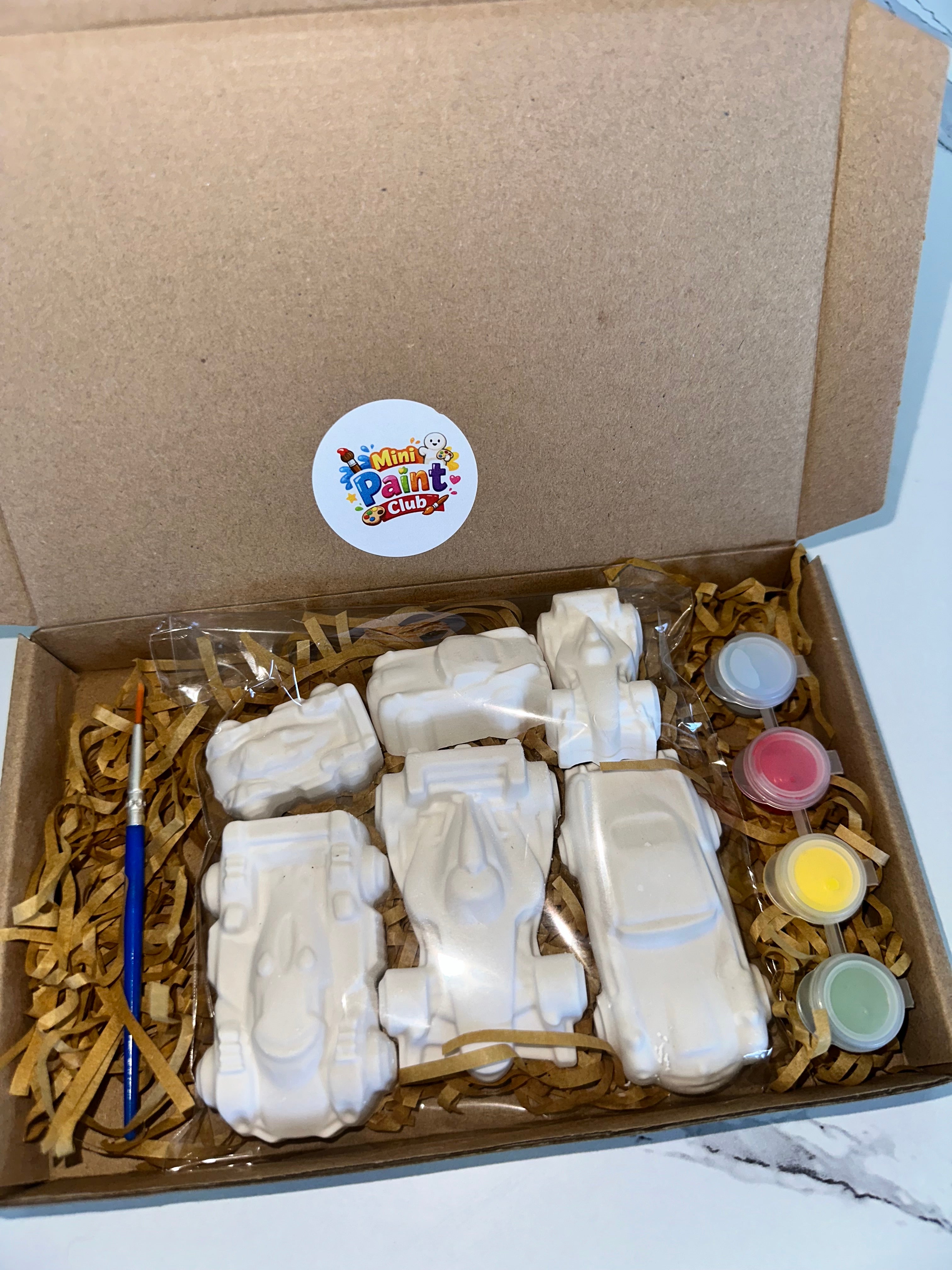 Paint Your Own Plaster Cars Kit