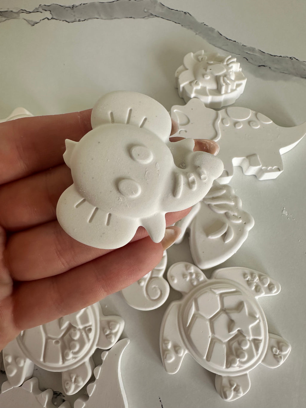 Imperfect Plaster Figures Craft Kit | 3-4 Handmade Figures, Paint Pots, Brush