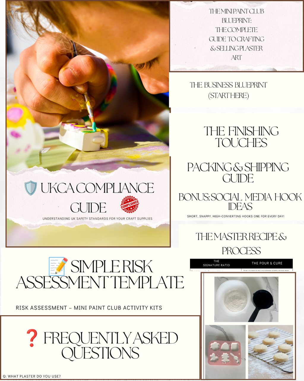 Plaster Art Business Guide | Crafting, Selling, UKCA Compliant (Digital Download)