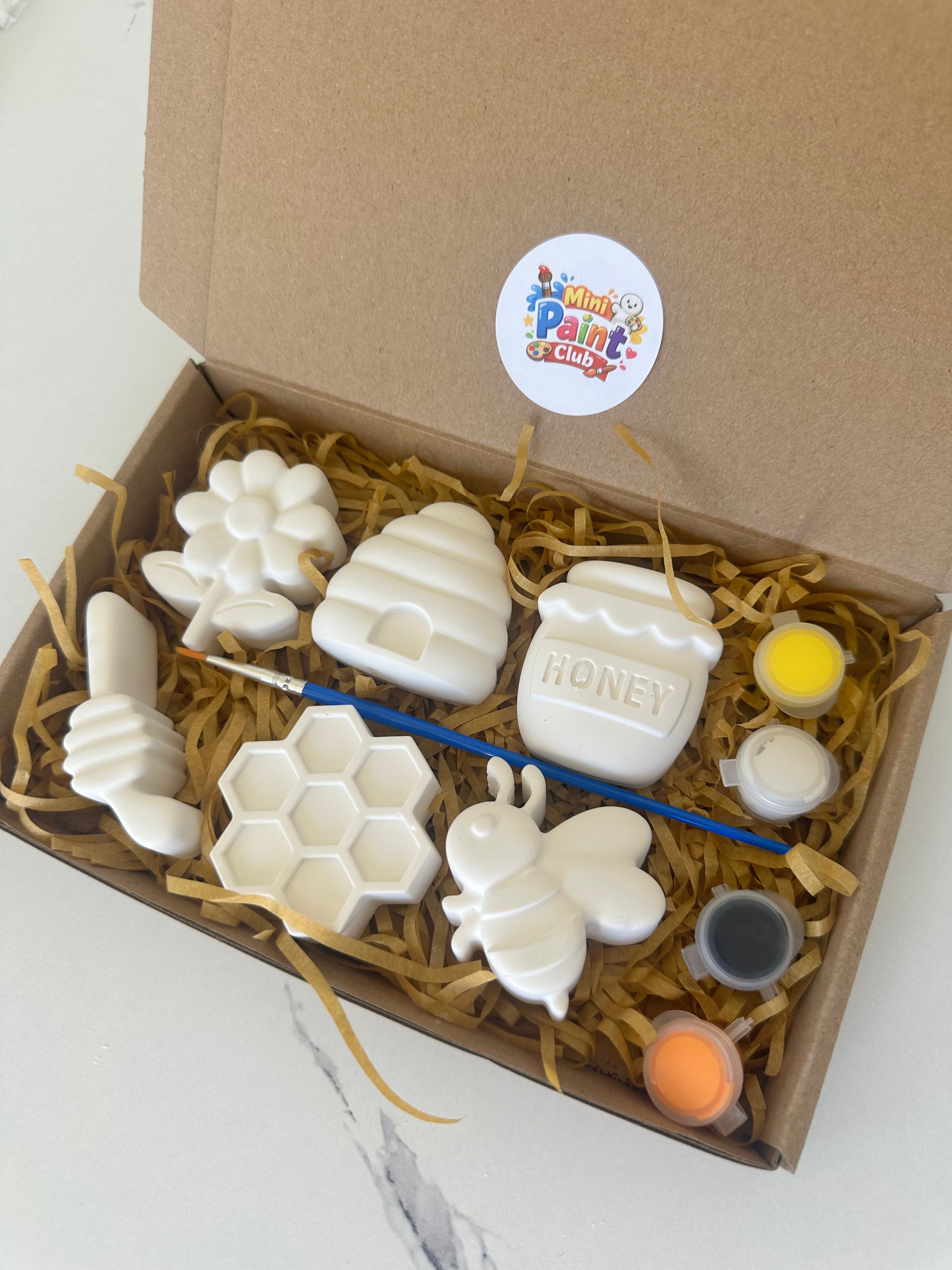 Paint Your Own Kit – Beehive, Honeycomb & Bee Shapes