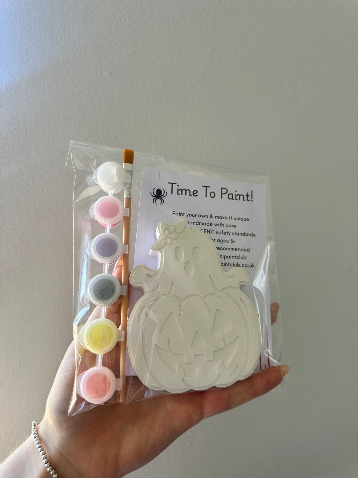 Paint Your Own Ghost Pumpkin