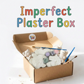 Imperfect Plaster Figures Craft Kit | 3-4 Handmade Figures, Paint Pots, Brush