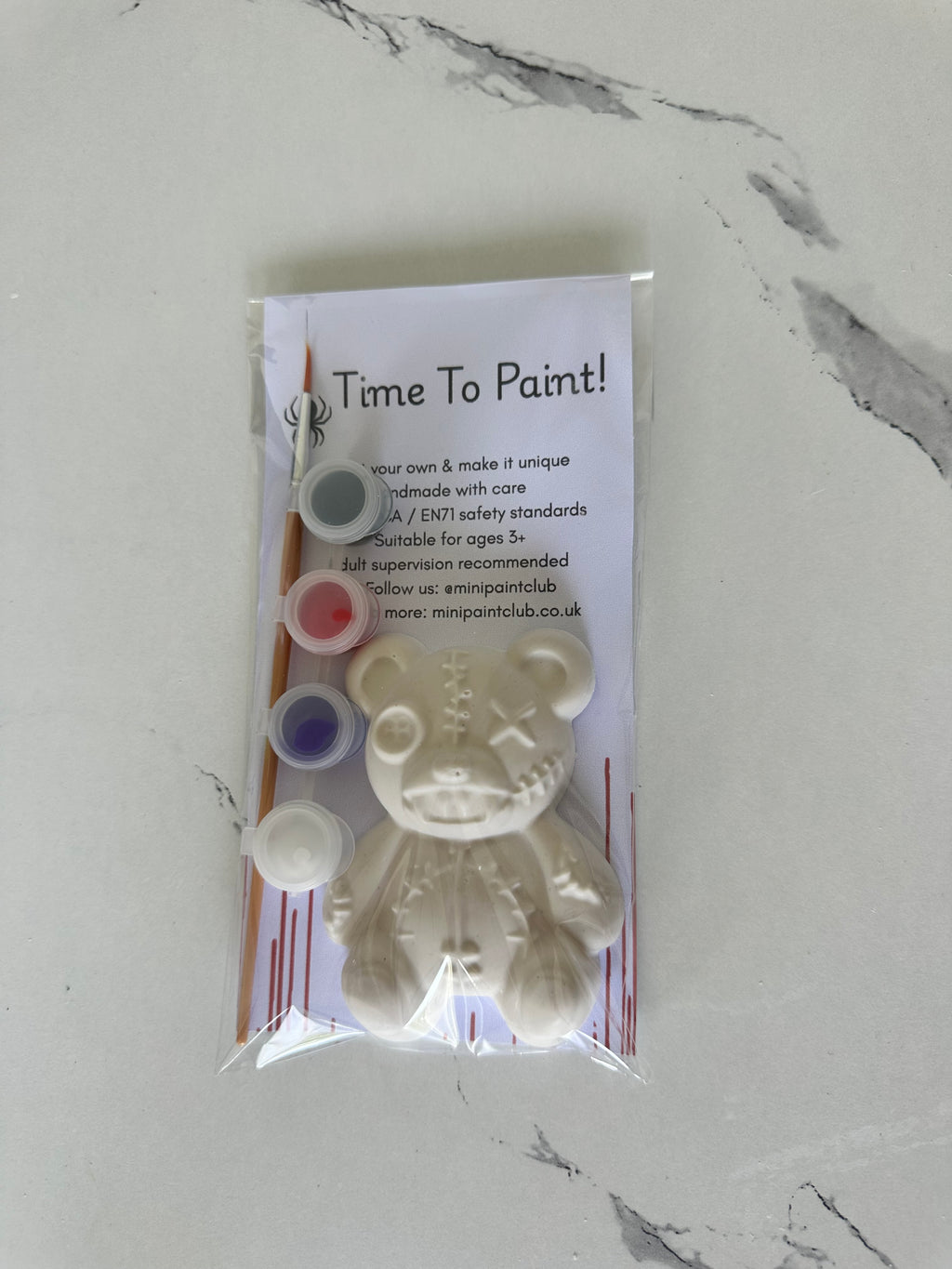 Paint Your Own Scary Teddy Bear