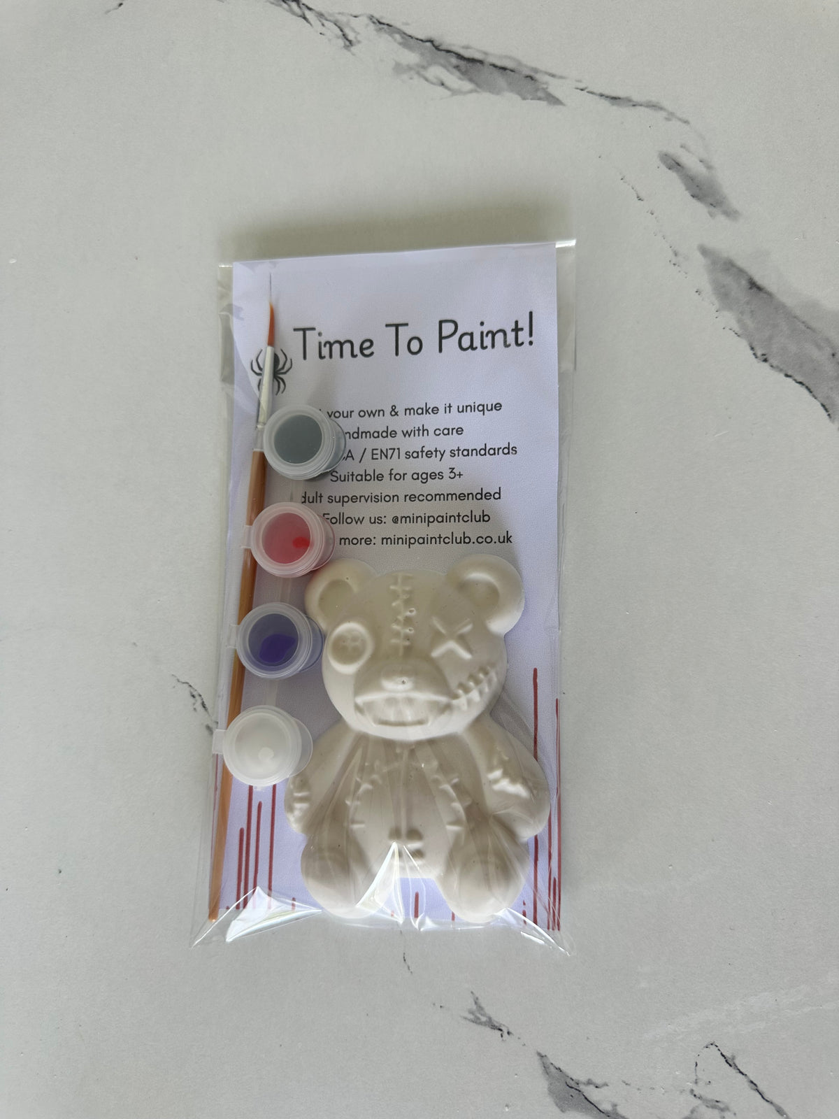 Paint Your Own Scary Teddy Bear