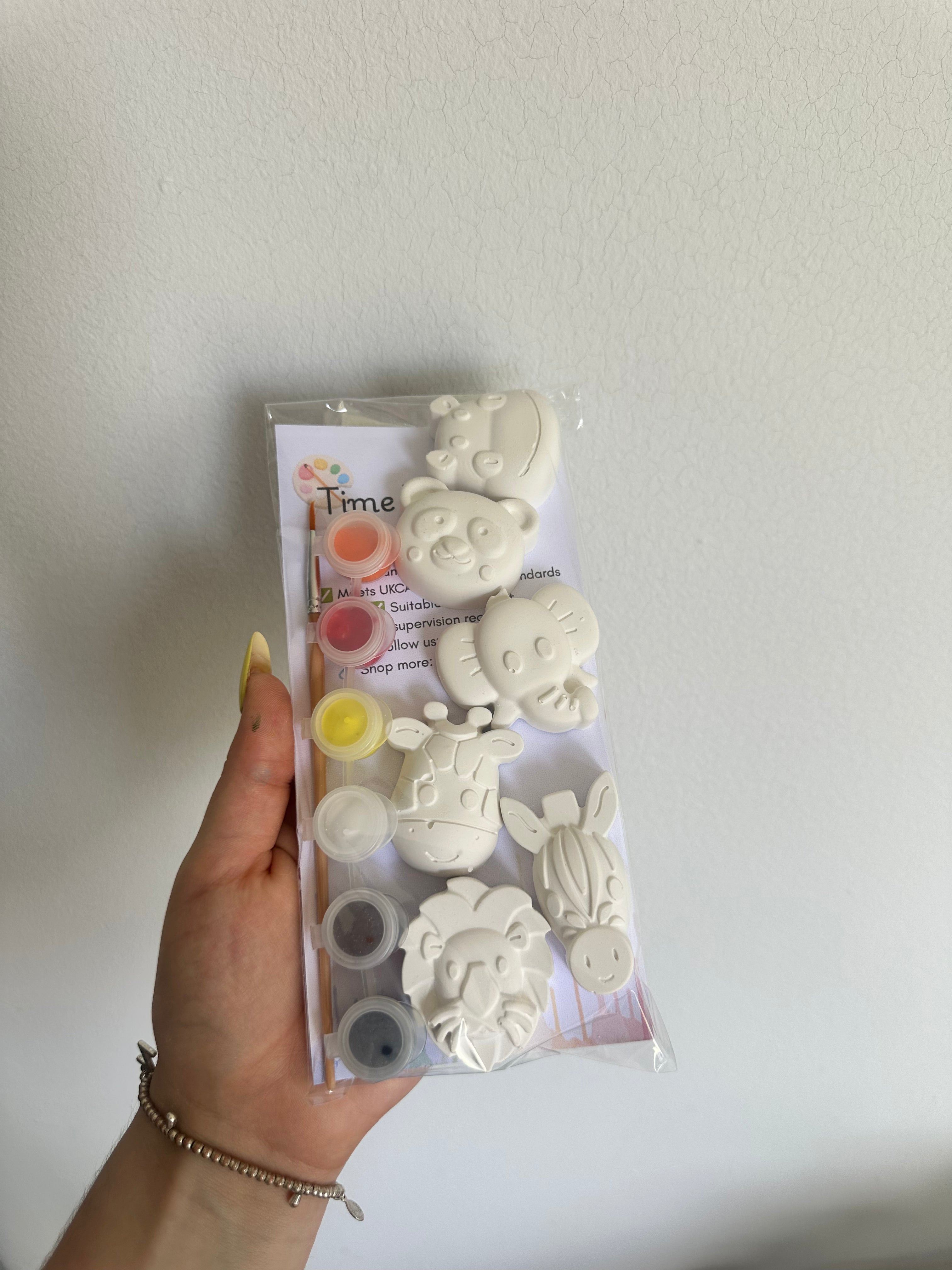 Paint Your Own Safari Animals Kit